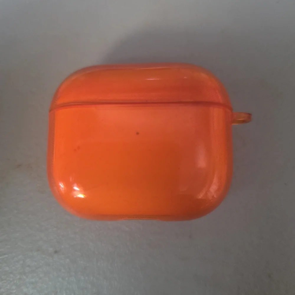 Wireless Earbuds with Orange Case